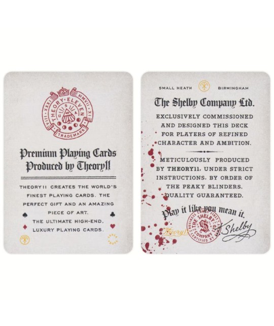 Cărți de joc Peaky Blinders ediție de colecție