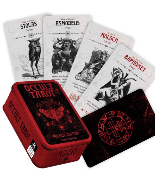 Occult Tarot Pocket Edition Rockpool în cutie metalică