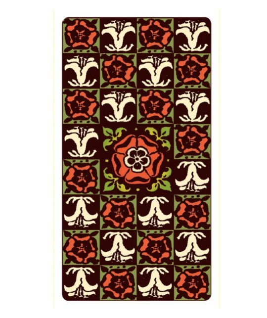 Spate cărți RWS Tarot Lo Scarabeo – model floral clasic