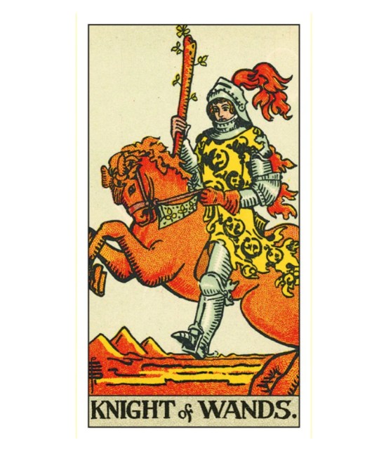 RWS Tarot Knight of Wands – carte tarot clasică