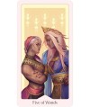 Cărți Heavenly Bloom Tarot cu ilustrații fantasy și florale