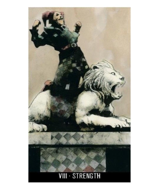 Joker Tarot – Strength card artistic detail