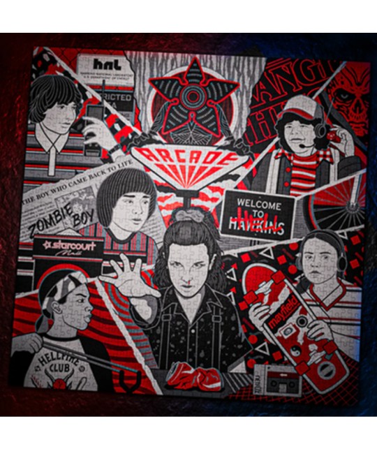 Puzzle Stranger Things Theory11 cu 1000 piese – detalii artwork și personaje