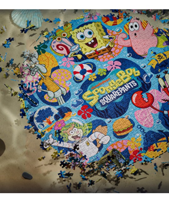 Puzzle SpongeBob SquarePants Theory11 1000 piese – detalii colorate