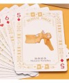 Cărți numerice din pachetul Medical Poker White Playing Cards cu ilustrații anatomice detaliate