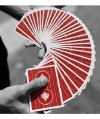 Evantai de cărți Cyril Playing Cards cu spate roșu, ideal pentru cardistry și manipulare vizuală