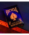 Bicycle Neon Solar-Orange Rider Back Playing Cards – cutie ediție neon cu design portocaliu fluorescent