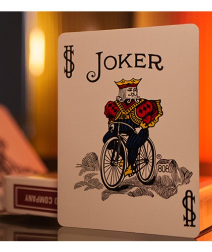 Carte Joker din Bicycle Metallic Ruby Playing Cards cu ilustrație clasică