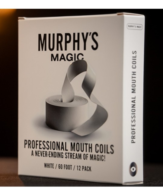Professional Mouth Coils 60ft alb folosite într-un truc de magie de scenă, efect vizual spectaculos pentru public