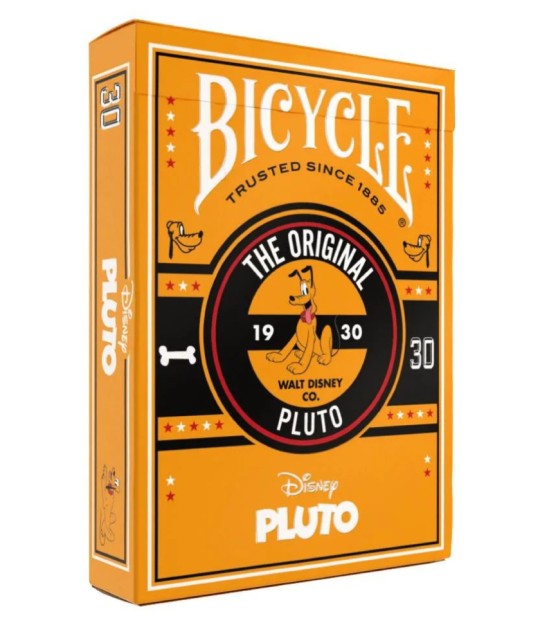 Bicycle Disney Pluto Playing Cards cutie tuck embossată cu design Pluto Disney