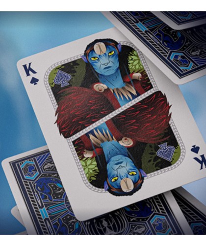 avatar playing cards king design personaj navi ilustratie detaliata