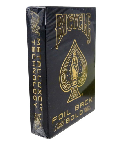 bicycle metalluxe gold playing cards detalii cutie emboss