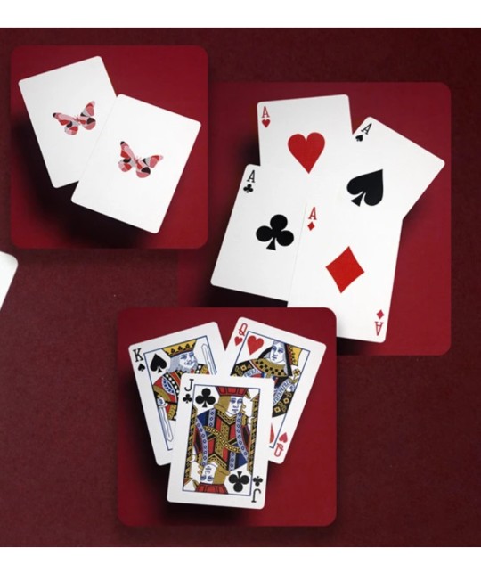 butterfly try all playing cards spate carti design simetric colorat