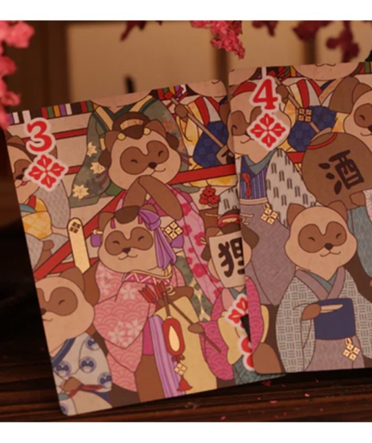 Tanuki Yukaku Playing Cards