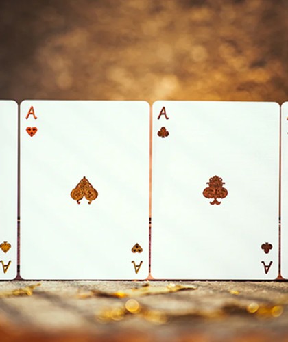 Venus Platinum White Playing Cards Aces