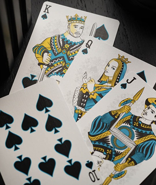 Bicycle Cool Blue Neon Rider Back Playing Cards Feteke cartilor