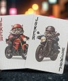 Biker Cats Playing Cards
