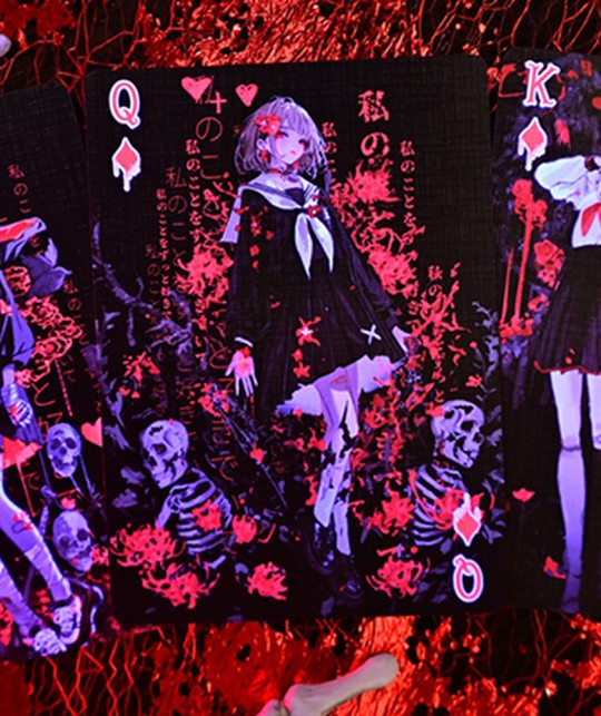 Crimson Maple Playing Cards