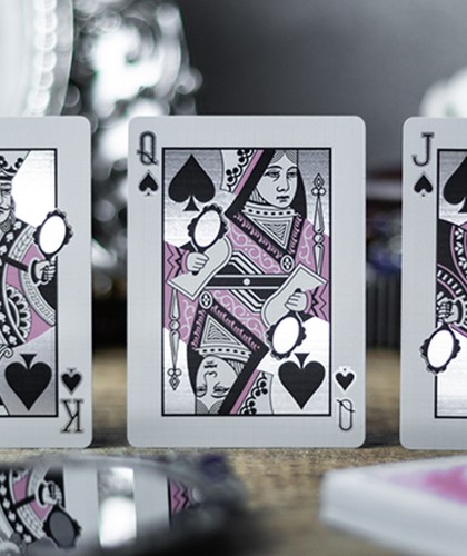 Reflections Ponder (Pink) Playing Cards