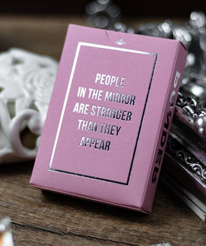 Reflections Ponder (Pink) Playing Cards