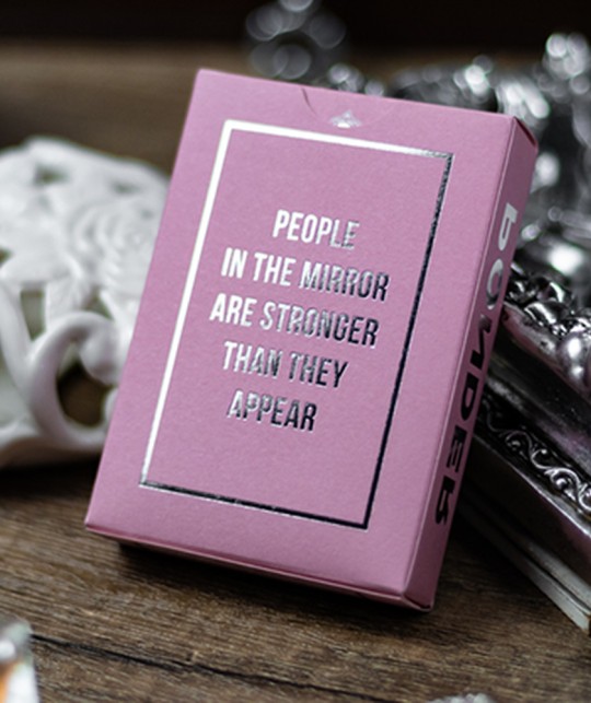 Reflections Ponder (Pink) Playing Cards