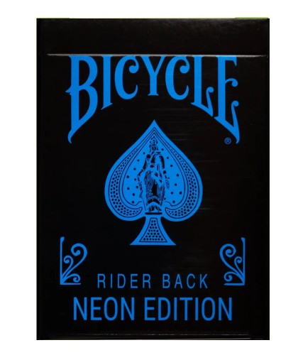 Bicycle Cool Blue Neon Rider Back Playing Cards Cutie