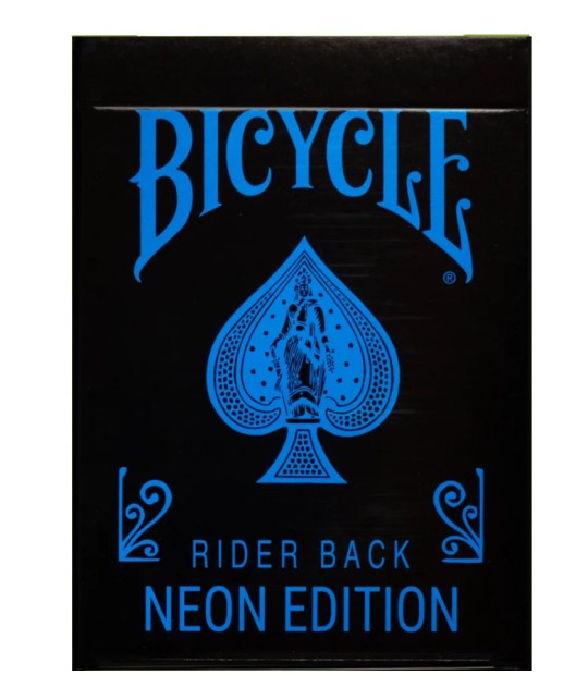 Bicycle Cool Blue Neon Rider Back Playing Cards Cutie