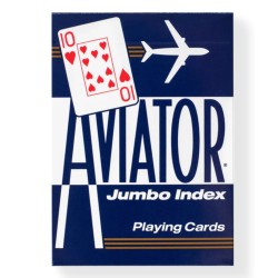 Aviator Jumbo Index Poker Size Blue
