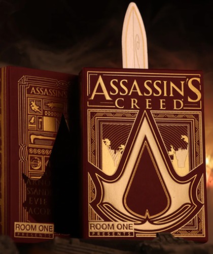 Assassin's Creed Legacy Version 2 Garnet (Hidden Blade Black) Playing Cards