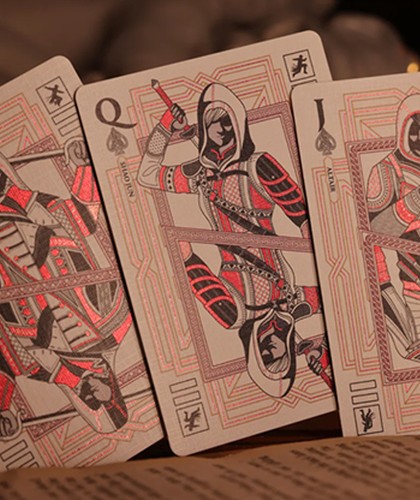 Assassin's Creed Legacy Version 2 Garnet (Hidden Blade Black) Playing Cards