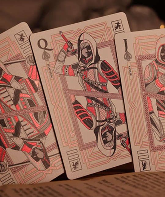 Assassin's Creed Legacy Version 2 Garnet (Hidden Blade Black) Playing Cards