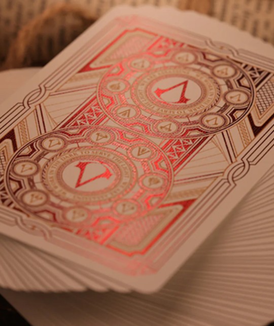 Assassin's Creed Legacy Version 2 Garnet (Hidden Blade Black) Playing Cards