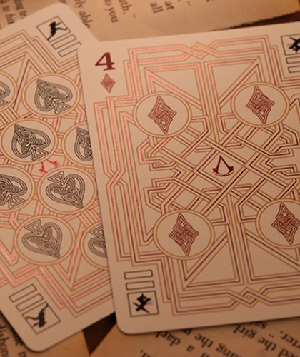 Assassin's Creed Legacy Version 2 Garnet (Hidden Blade Black) Playing Cards