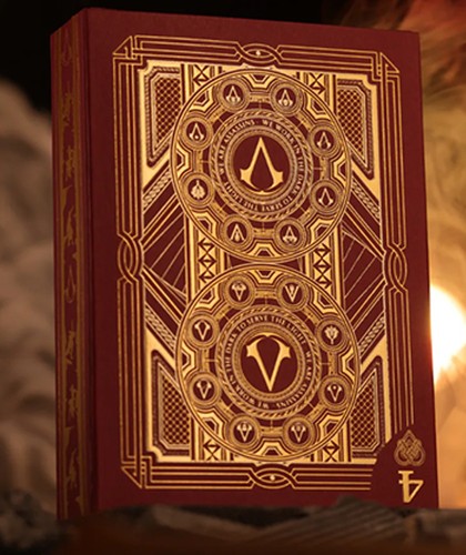 Assassin's Creed Legacy Version 2 Garnet (Hidden Blade Black) Playing Cards
