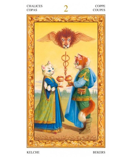 Tarot Of White Cats cards deck Lo Scarabeo