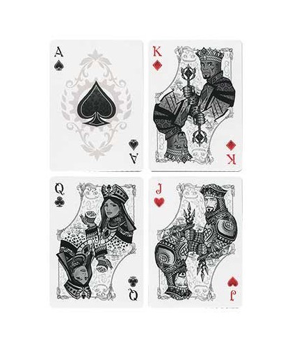 Alice of Wonderland Silver Playing Cards