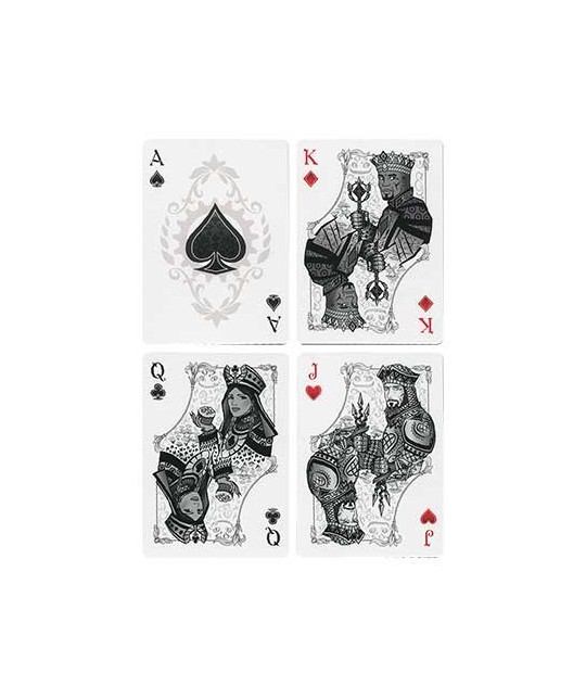 Alice of Wonderland Silver Playing Cards