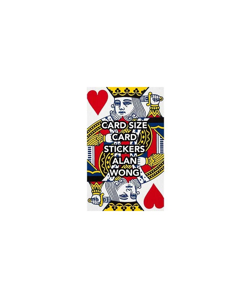 POKER Size Card Stickers by Alan Wong Jucarie si Magie