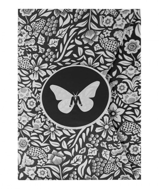 Butterfly Black - White Gilded Marked Carti de Joc