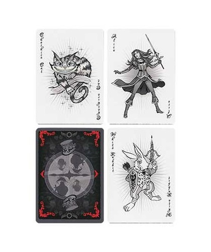 Alice of Wonderland Silver Playing Cards