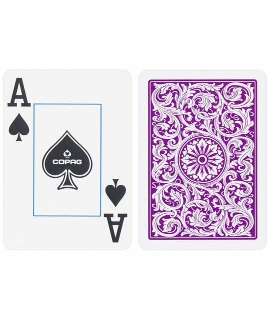 Copag Plastic Set Purple Grey Jumbo Carti de Poker