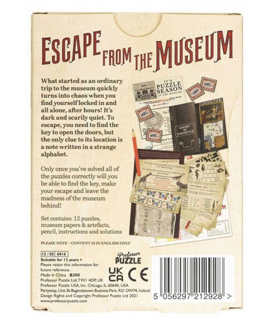 Escape from the Museum - jos tip escape room