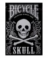 Bicycle Skull Metallic Silver Carti de Joc