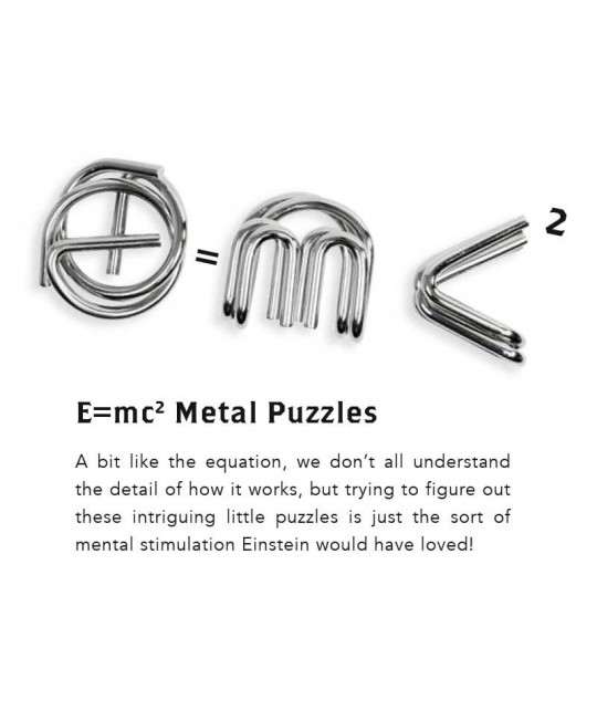 Metal Puzzles EMC2 Einstein Collection