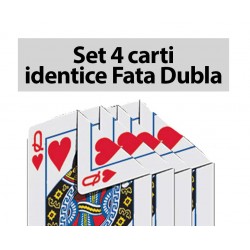 Set 4 carti identice Fata Dubla