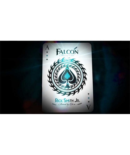 Aqua Falcon Throwing Cards by Rick Smith Jr. and Devo