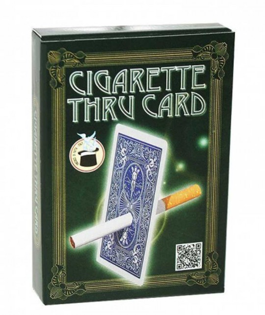 Bicycle Cigarette Through Card