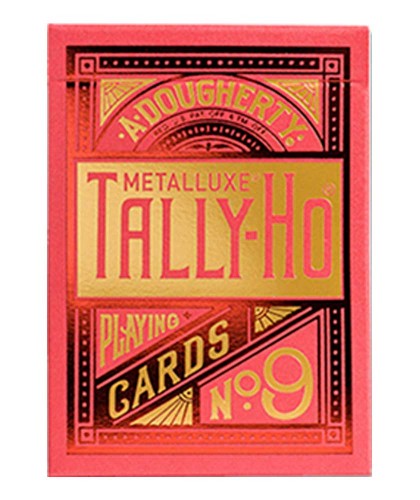 Tally-Ho Red Circle MetalLuxe Carti de Joc