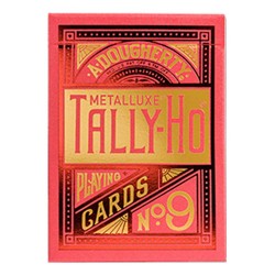 Tally-Ho Red Circle MetalLuxe Carti de Joc