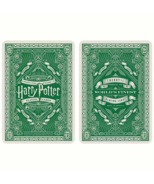 Harry Potter Green Slytherin Theory 11 Carti de Joc